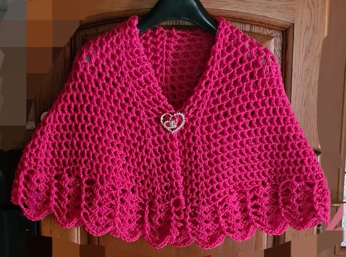 Mantellina della nonna - della, fucsia